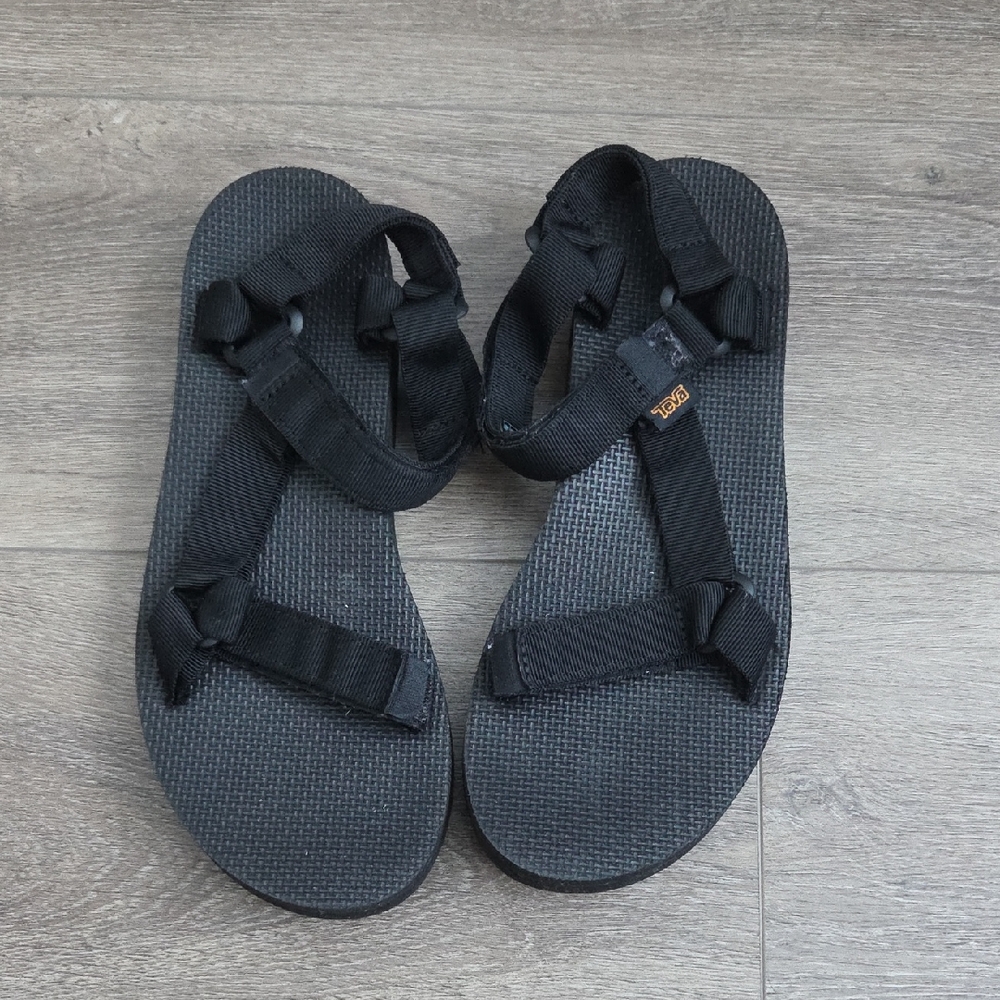 Teva Women Black Midform Universal Sandal Size 9